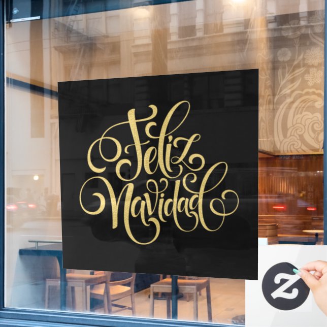Feliz Navidad (Cafe Window)