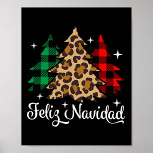 Feliz Navidad 2024 Family Christmas Tree Pyjamas X Poster