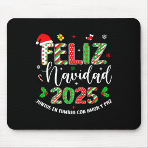 Feliz Navidad 2025 Matching Family Spanish Christm Mouse Pad