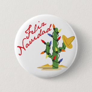 Feliz Navidad 6 Cm Round Badge