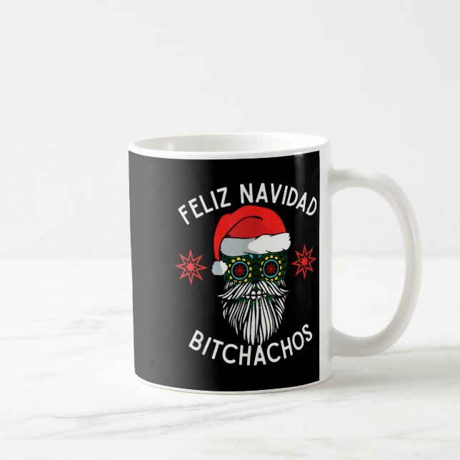 Feliz Navidad Achos Funny Spanish Merry Christmas  Coffee Mug (Right)