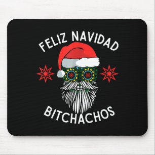 Feliz Navidad Achos Funny Spanish Merry Christmas Mouse Pad