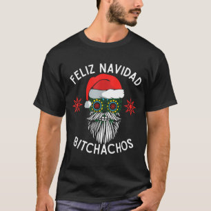 Feliz Navidad Achos Funny Spanish Merry Christmas T-Shirt