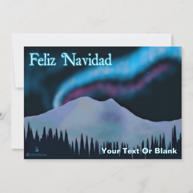 Feliz Navidad - Blue Aurora (Front)