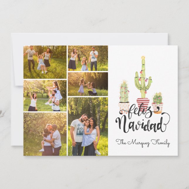 Feliz Navidad | Christmas Photo Collage (Front)