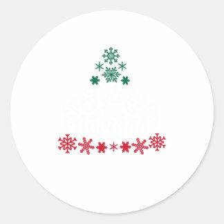 Feliz Navidad Christmas Tree Mexican Spa Classic Round Sticker