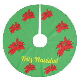 Feliz Navidad Christmas Tree Skirt