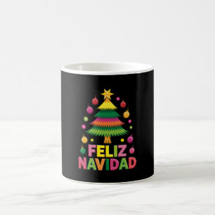 Feliz Navidad Christmas Tree Spanish Holiday Xmas Coffee Mug