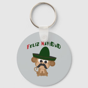 Feliz Navidad! Cute monkey Key Ring