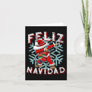 Feliz Navidad Dabbing Christmas Sombrero Card