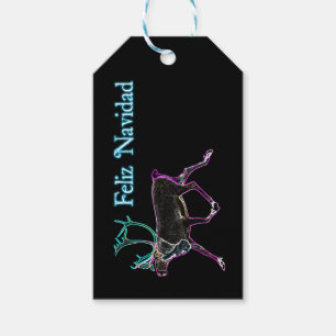 Feliz Navidad - Electric Caribou Gift Tags
