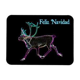 Feliz Navidad - Electric Caribou Magnet