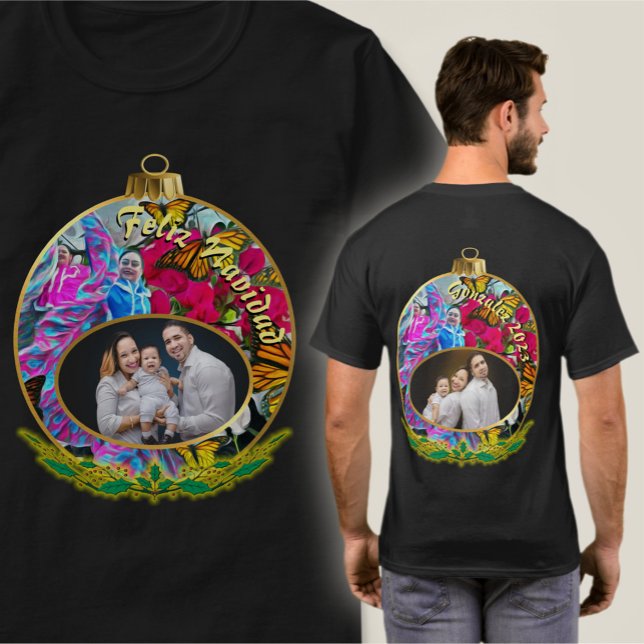 Feliz Navidad Family Dancing Butterflies PV01 T-Shirt (Creator Uploaded)