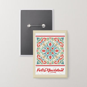 Feliz Navidad Festive Mexican Tile Merry Christmas