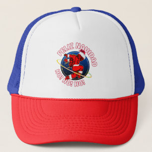 FELIZ NAVIDAD FUNNY SANTA ASTRONAUT TRUCKER HAT
