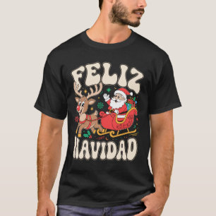Feliz Navidad – Funny Santa & Reindeer Christmas S T-Shirt