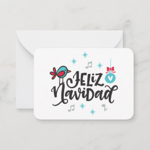Feliz Navidad Gift Enclosures Card