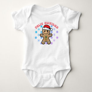 Feliz NAVIDAD - gingerbread boy Toddler T-shirt Baby Bodysuit