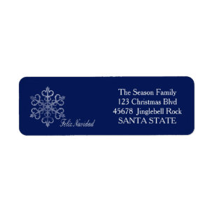 Feliz Navidad Holiday Address Label Return Address Label
