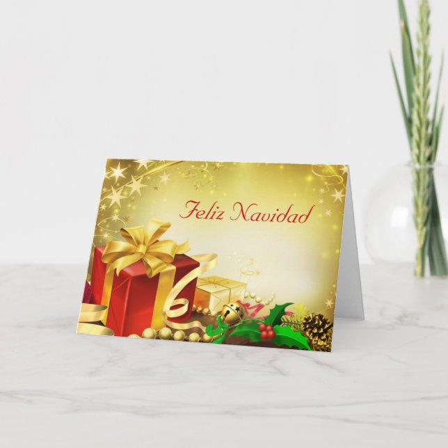 Feliz Navidad Holiday Card (Front)