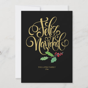 Feliz Navidad Holiday Greeting Card
