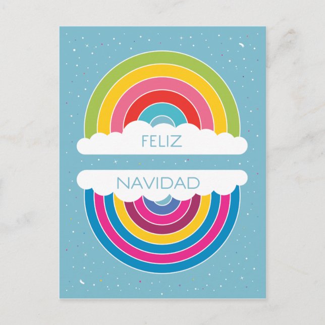 Feliz Navidad Holiday Postcard (Front)