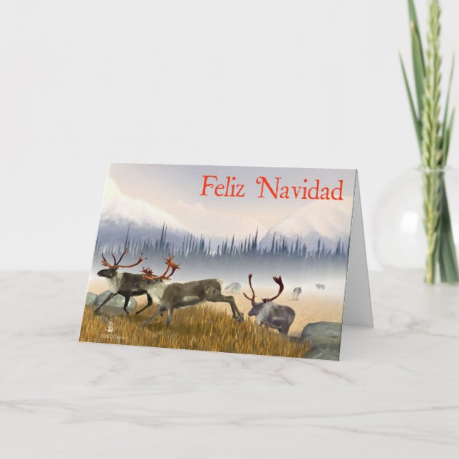 Feliz Navidad - Hunters In The Mist Holiday Card (Front)