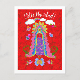 Feliz Navidad Lady of Guadalupe Postcard