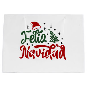 Feliz  Navidad  Large Gift Bag