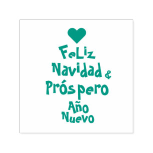 Feliz Navidad Lettering Spanish Self-inking Stamp