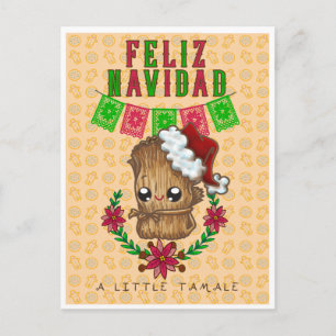 Feliz Navidad -Little Tamale (yellow) Postcard