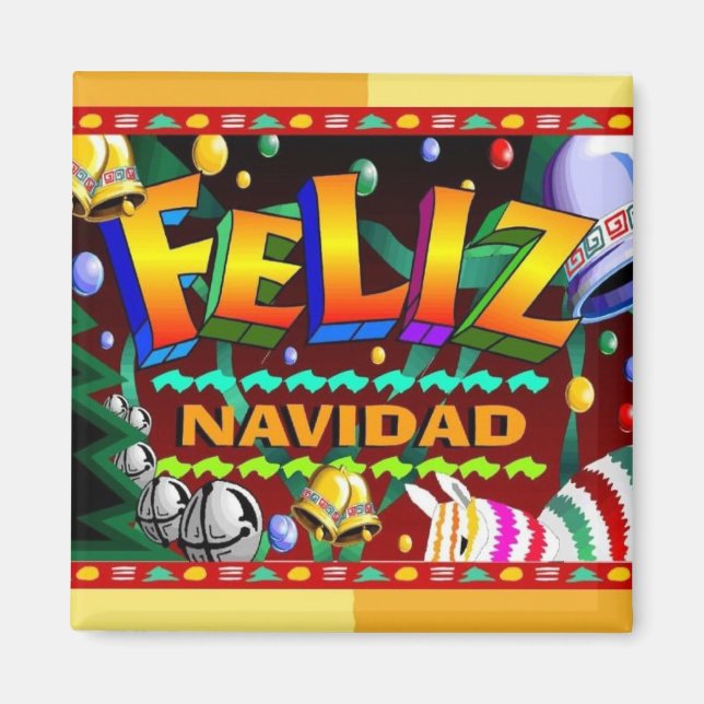 Feliz Navidad magnet (Front)