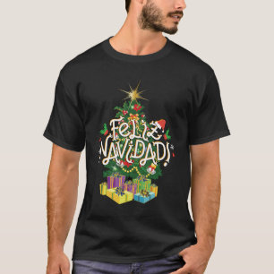 Feliz Navidad Men Black Shirt