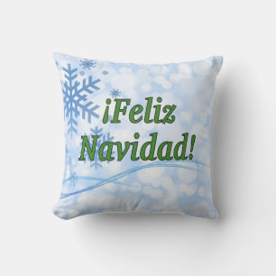 ¡Feliz Navidad! Merry Christmas in Spanish gf Cushion