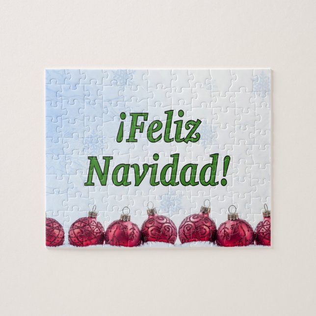 ¡Feliz Navidad! Merry Christmas in Spanish gf Jigsaw Puzzle (Horizontal)