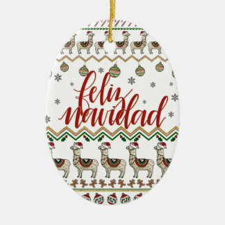 Feliz Navidad / Merry Christmas Ornament