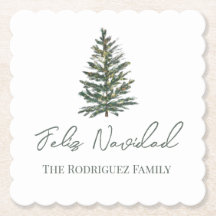 Feliz Navidad-Merry Christmas Tree and Lights 