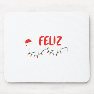 Feliz Navidad Merry Christmas Xmas Lights Pyjamas Mouse Pad