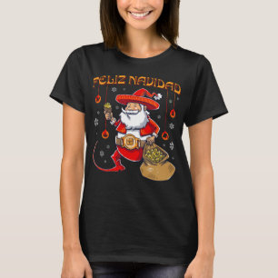 Feliz Navidad Mexican Christmas Mexican Farmer T-Shirt