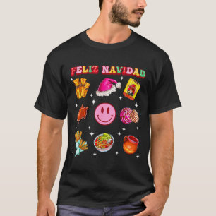 Feliz Navidad Mexican Christmas Mexico Food Men Wo T-Shirt