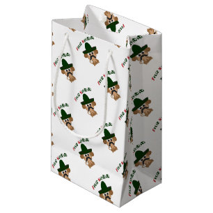 Feliz Navidad Monkey Small Gift Bag