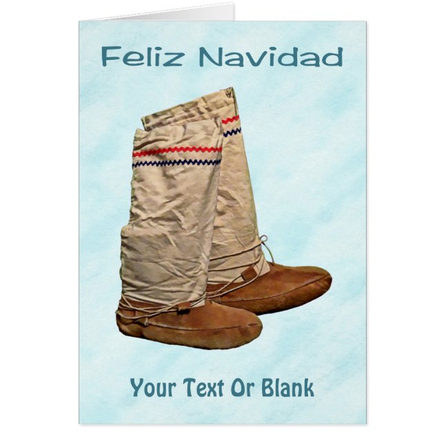 Feliz Navidad - Mukluks On Snow (Front)