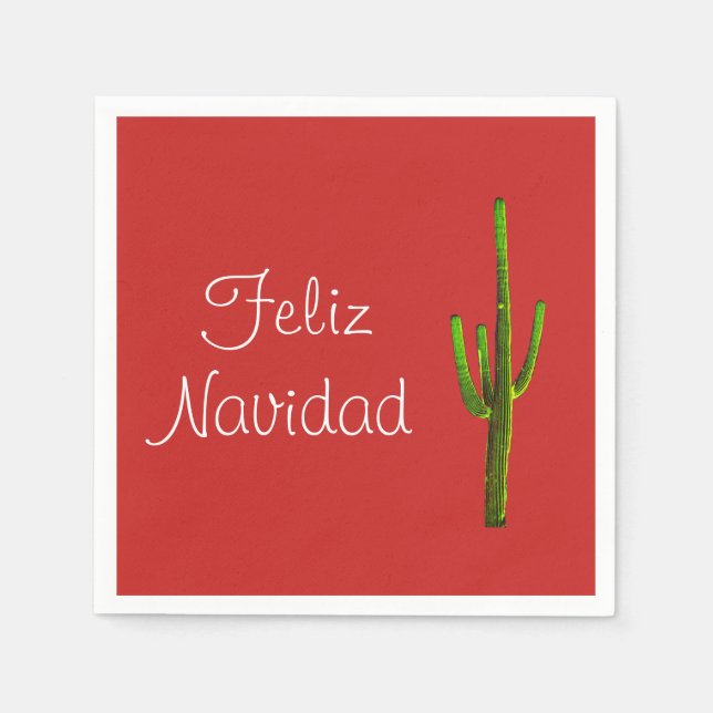 Feliz Navidad Napkin (Front)