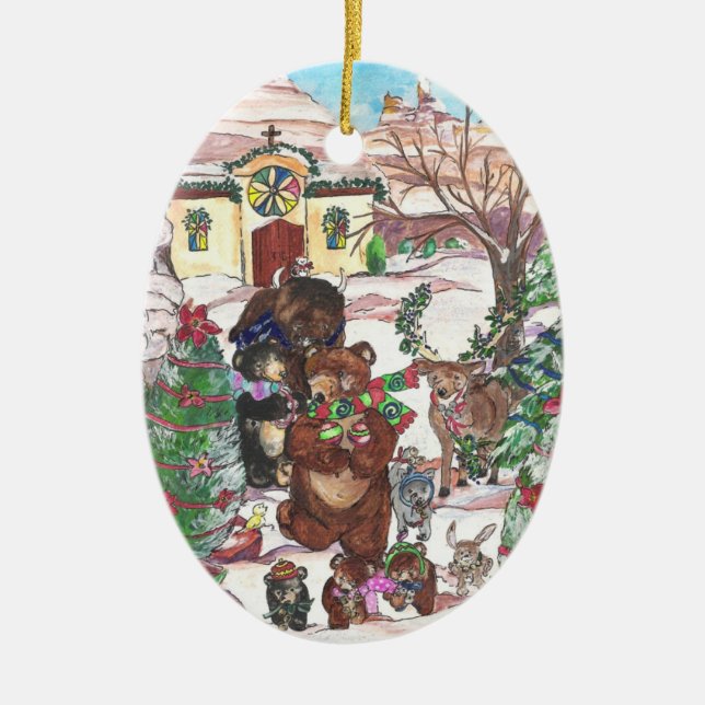 Feliz Navidad Ornament (Front)