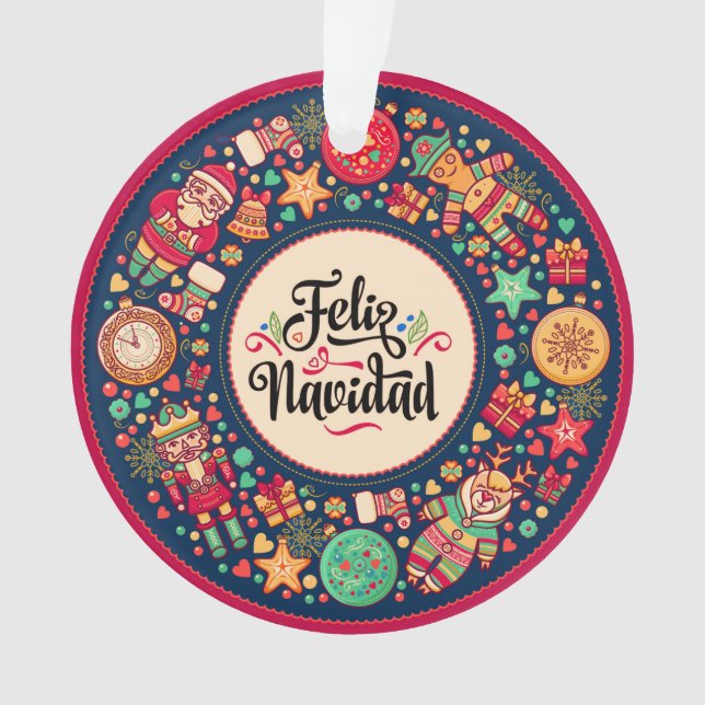 Feliz Navidad  Ornament (Front)