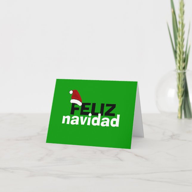 Feliz Navidad Para Ti Holiday Card (Front)