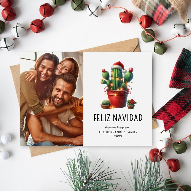 Feliz Navidad Photo Christmas Holiday Cards (Creator Uploaded)