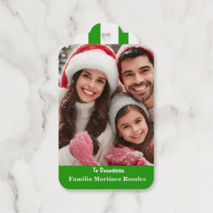 Feliz Navidad Photo Spanish Xmas Holidays Gift Tags