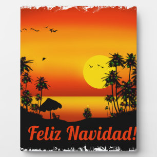 feliz Navidad Plaque