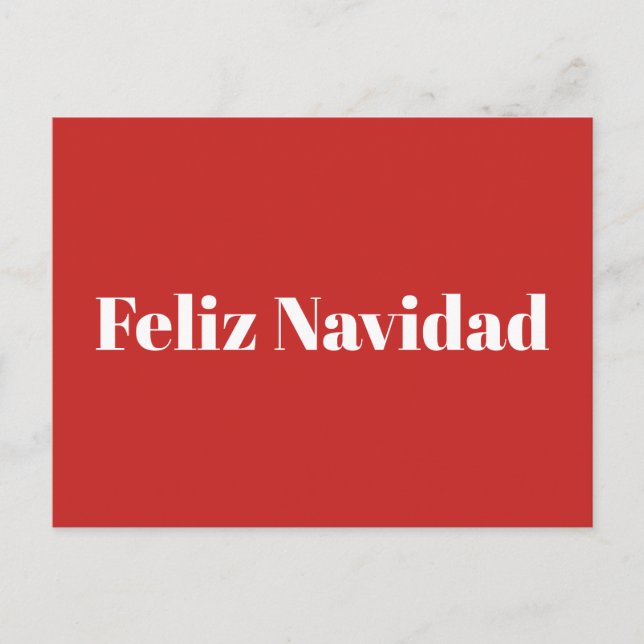 Feliz Navidad Postcard (Front)